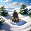 Christmas tree, simulated pine needle decorative tree, holiday home decor Application Scenario